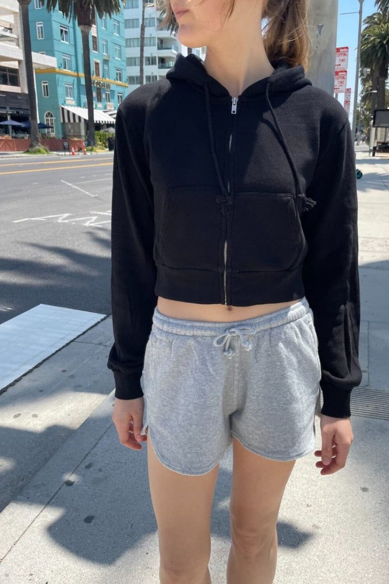 Sweat a Capuche Brandy Melville Crystal Noir | VDE-10153307